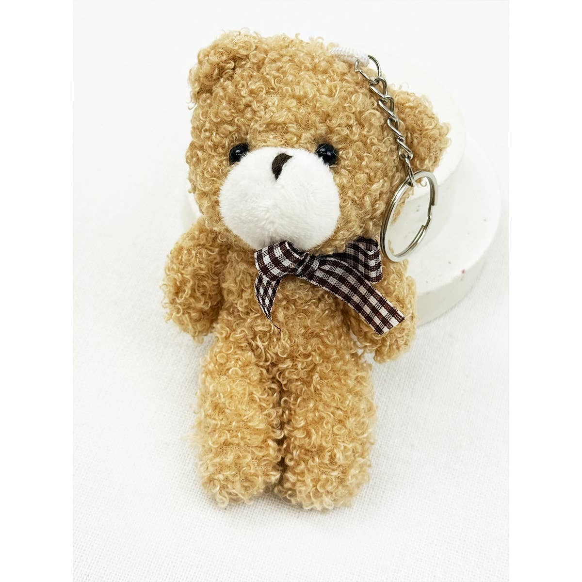 Famous Plush Bear Charm Keychain