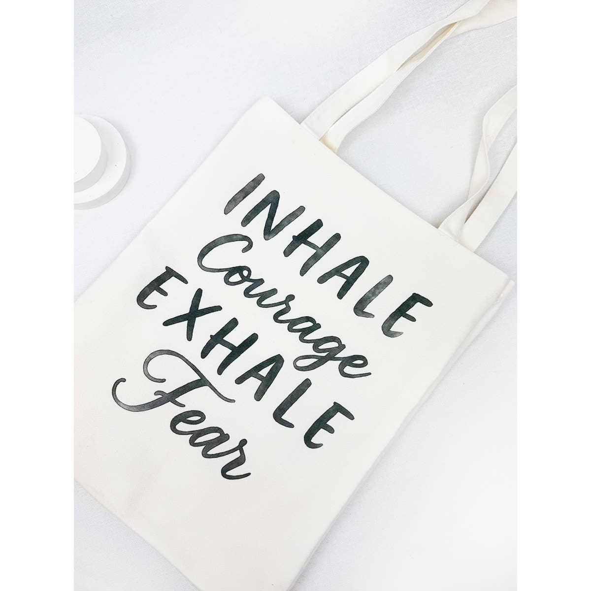 Reusable COURAGE Theme Graphic Cotton Bags