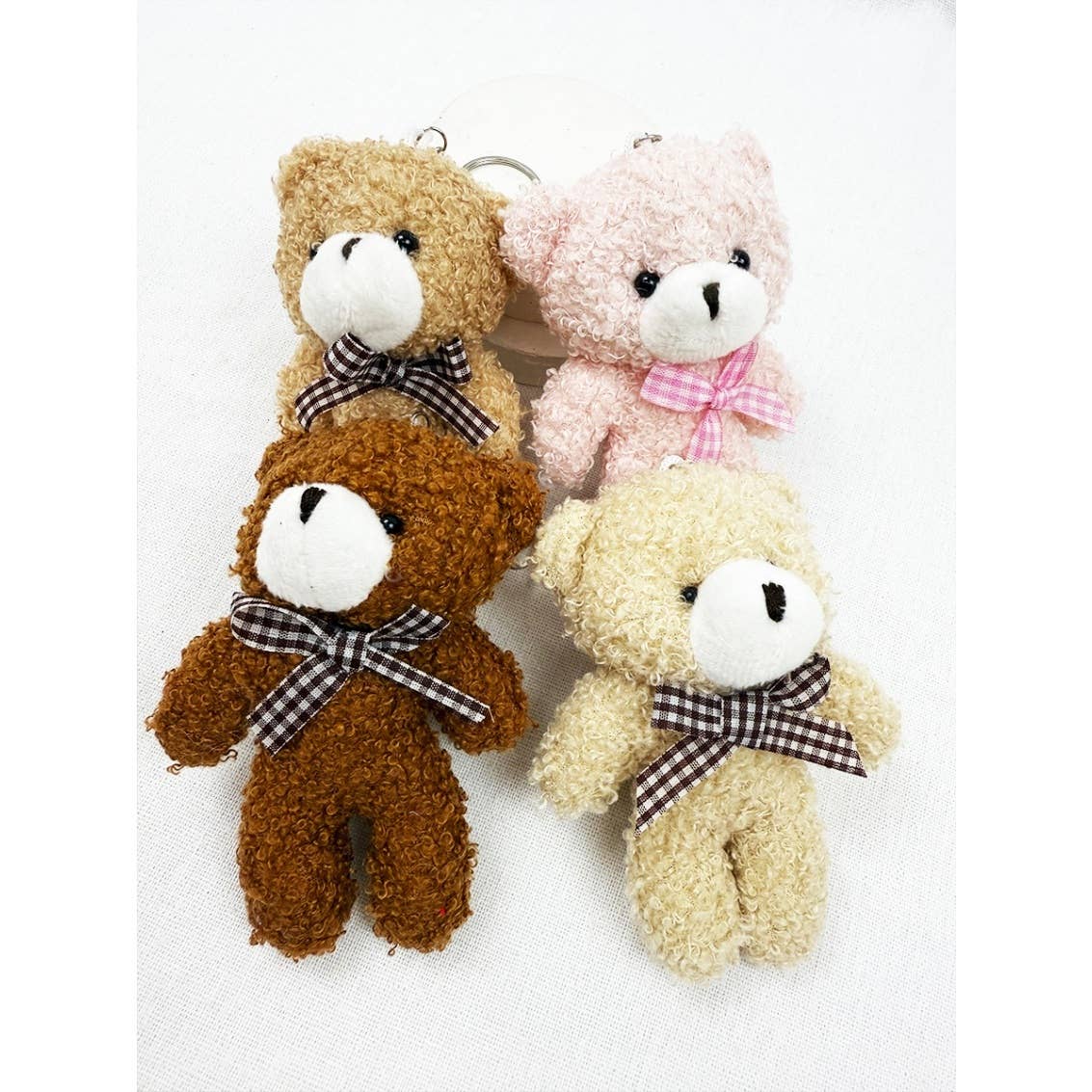 Famous Plush Bear Charm Keychain