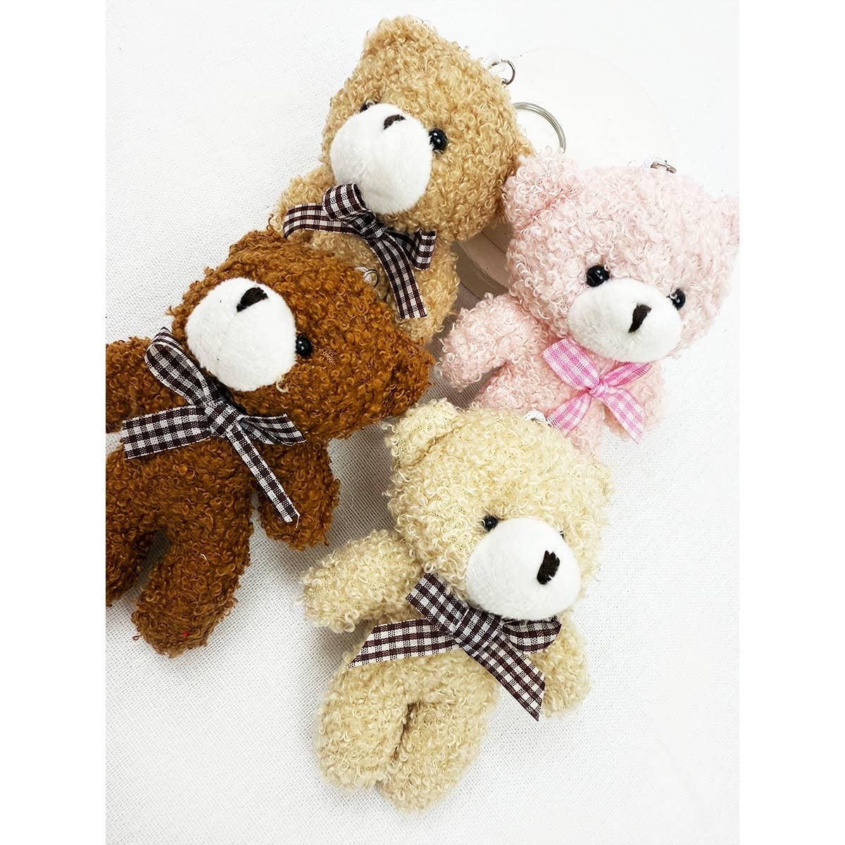 Famous Plush Bear Charm Keychain